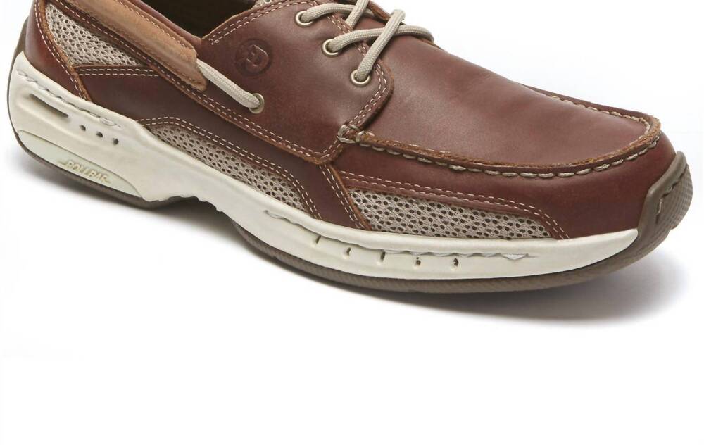 NEW DUNHAM men's captain boat shoe in brown